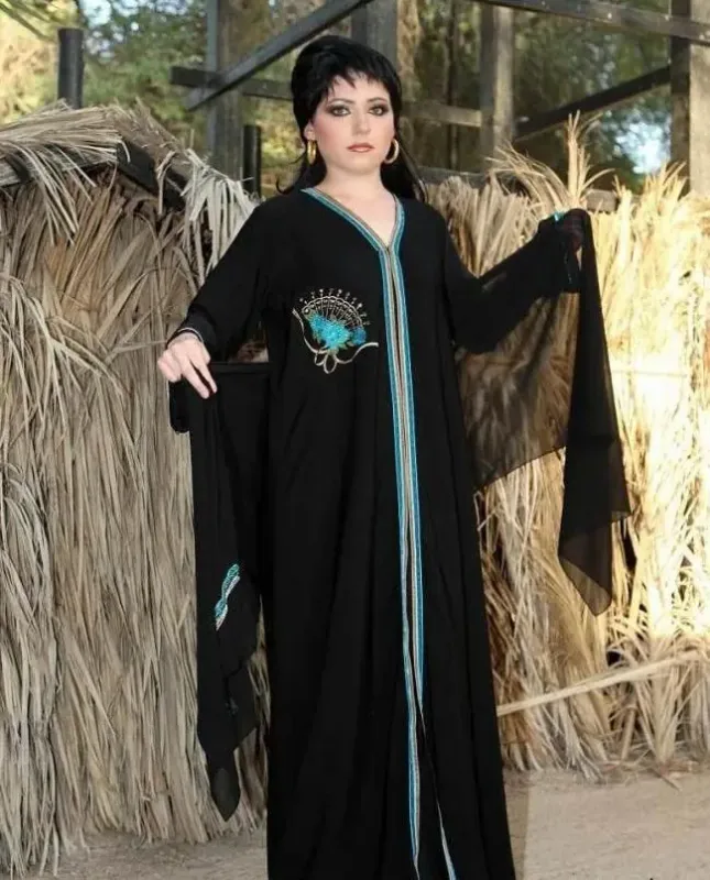 Picture of Radhe Designer Yellow Georgette Kaftan Dress for Women - F6816
