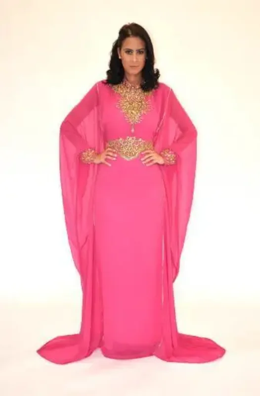 Picture of Radhe Designer Multicolor Georgette Kaftan Dress for Women - F6825