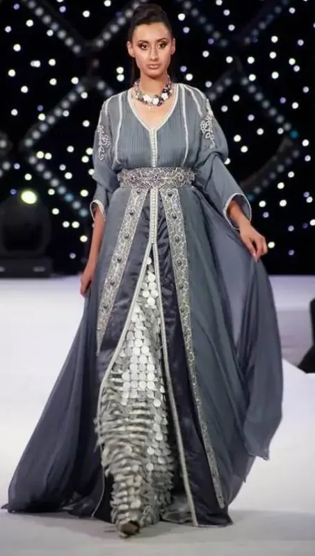 Picture of Occasion Black Georgette Jilbab Dress for Women