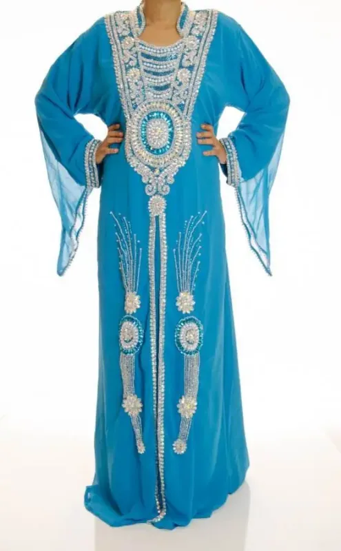 Picture of Radhe Designer Multicolor Georgette Kaftan Dress for Women - F6795