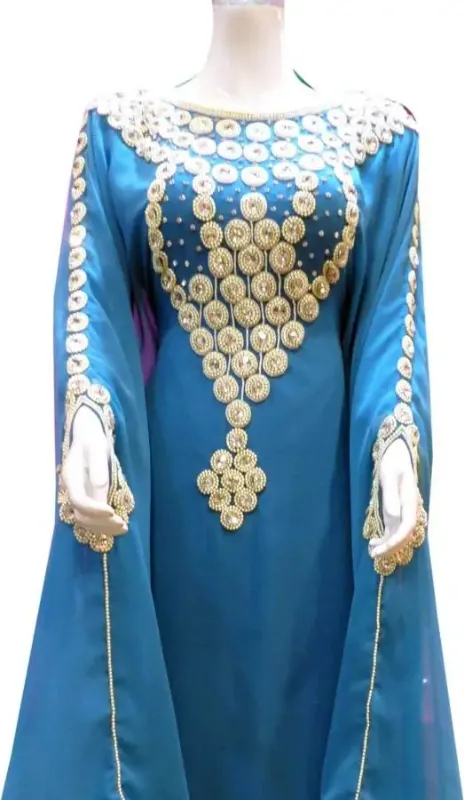 Picture of Black Georgette Arabian Style Gown for Women