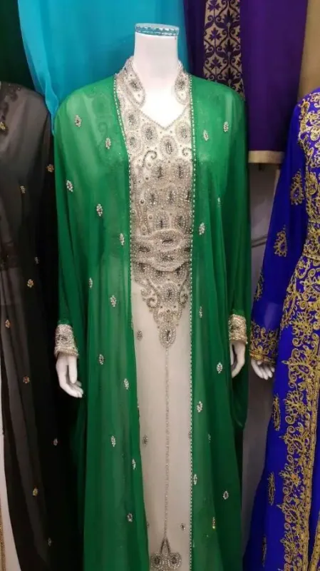 Picture of Purple Georgette Jalabiya Gown for Women