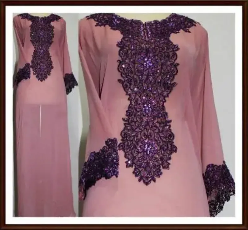 Picture of Elegant Multicolor Georgette Jalabiya Gown for Women
