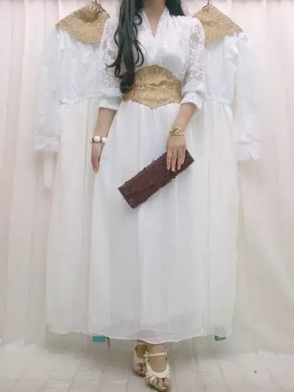 Picture of Multicolor Moroccan Kaftan Dress for Women
