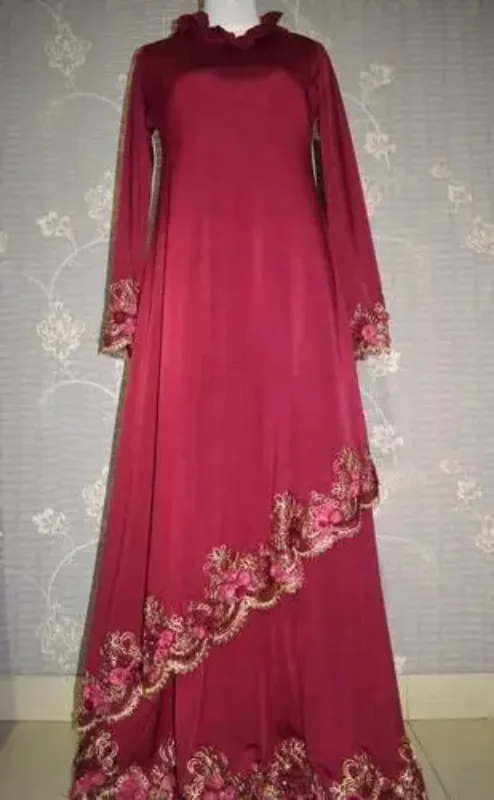 Picture of Elegant Multicolor Moroccan Kaftan Dress for Women