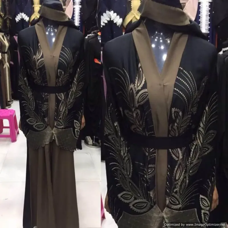 Picture of Elegant Black Georgette Arabian Style Gown for Women