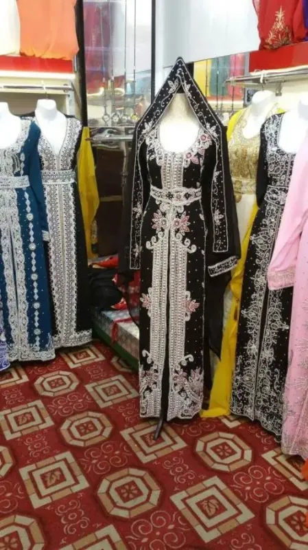 Picture of Multicolor Silk Farasha Dress for Women