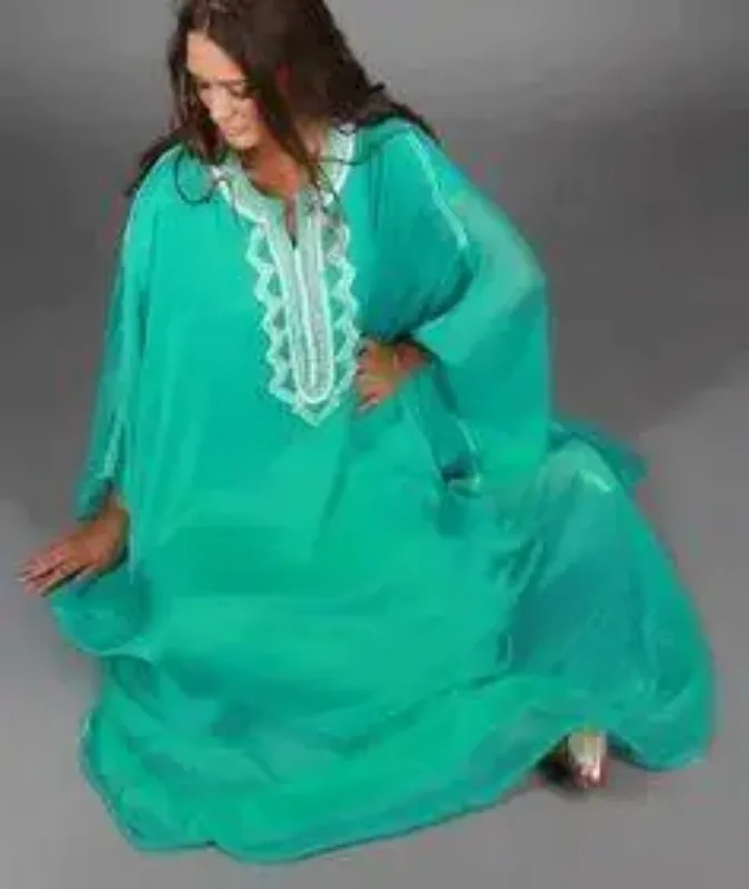 Picture of Radhe Designer Multicolor Georgette Kaftan Dress for Women - F8974