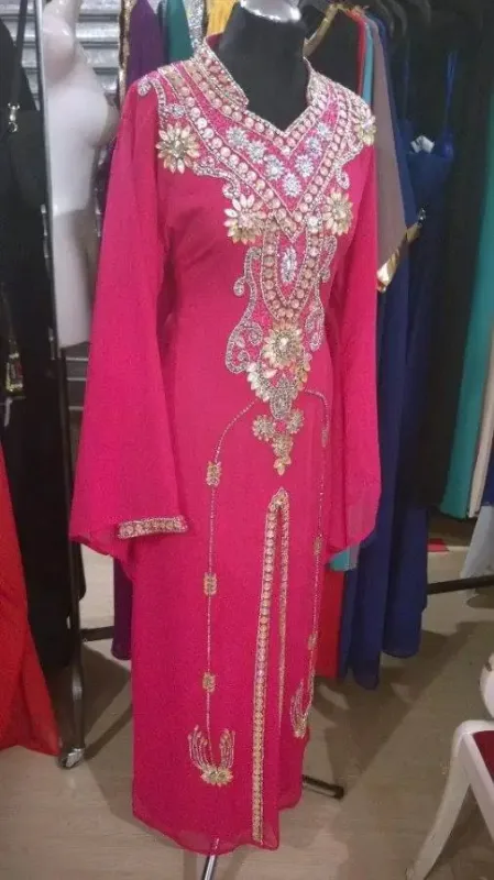 Picture of Radhe Designer Multicolor Georgette Kaftan Dress for Women - F8976