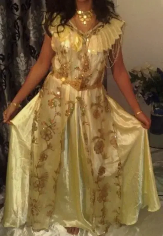 Picture of Radhe Designer White Georgette Kaftan Dress for Women - F8989