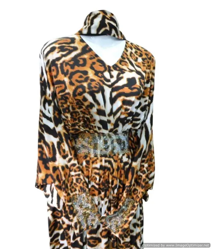 Picture of Classic Purple Georgette Dubai Style Kaftan for Women