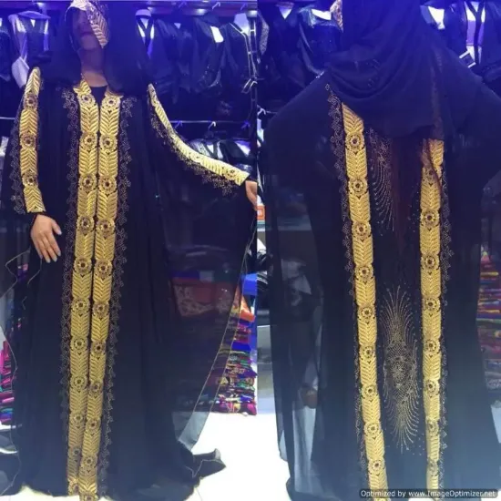 Picture of 2 colour abaya,abaya 3d model,abaya,jilbab,kaftan dres,