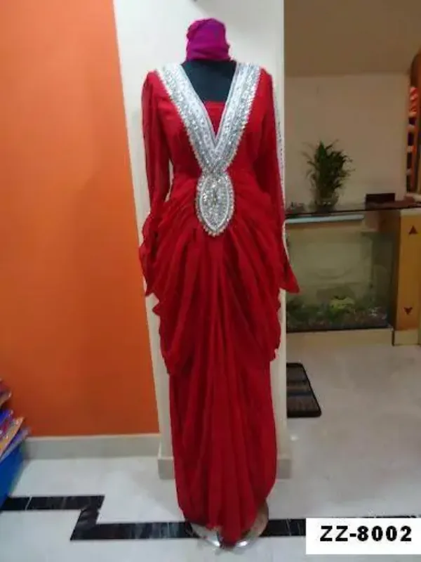 Picture of Radhe Designer Multicolor Georgette Kaftan Dress for Women - F8993