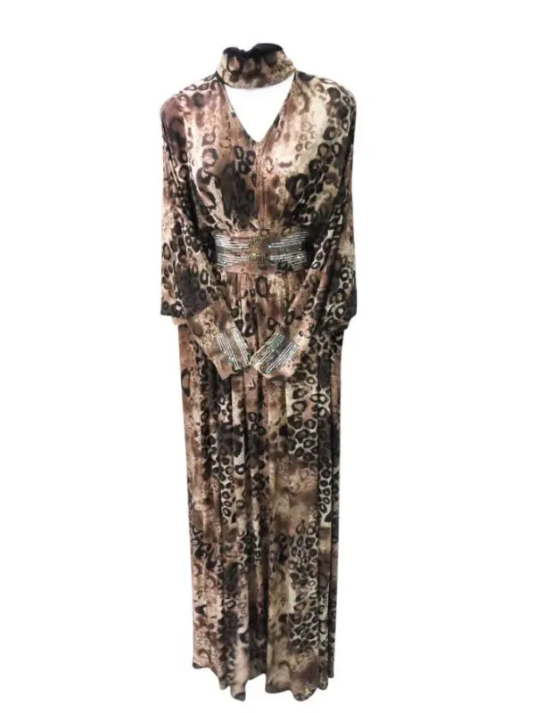 Picture of Modern White Georgette Dubai Style Kaftan for Women
