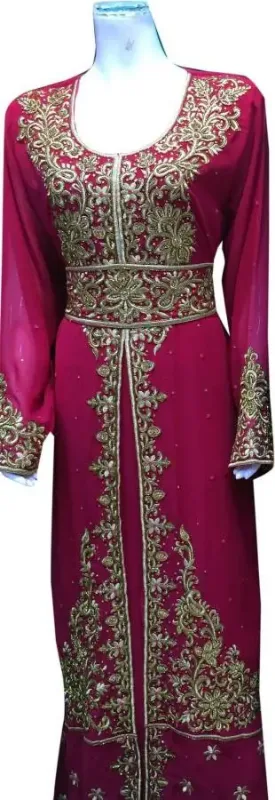 Picture of Classic Multicolor Georgette Arabian Style Gown for Women