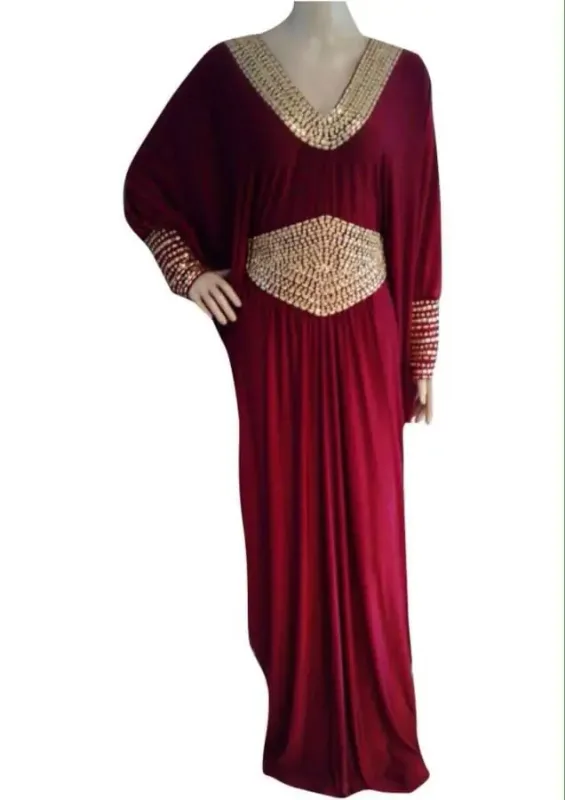 Picture of Elegant Blue Georgette Farasha Dress for Women