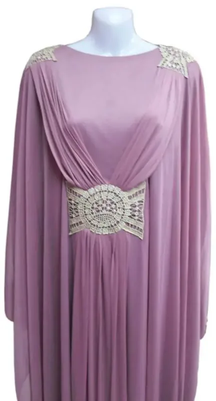 Picture of Radhe Designer White Georgette Kaftan Dress for Women - F3612