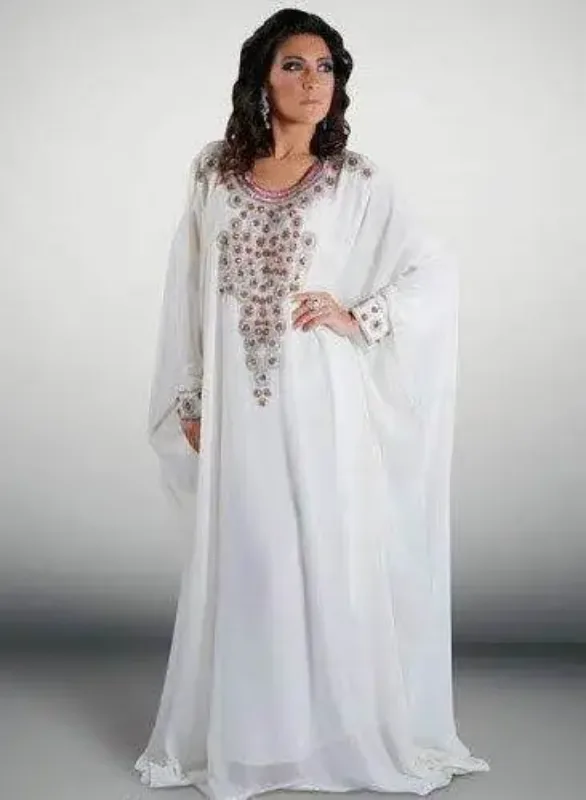Picture of Classic Fit Multicolor Georgette Jilbab Dress for Women