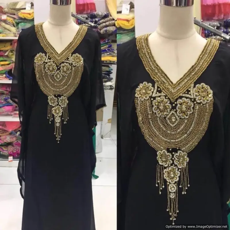 Picture of Radhe Designer Multicolor Georgette Kaftan Dress for Women - F2800