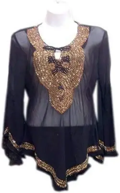 Picture of Stylish Multicolor Georgette Farasha Dress for Women