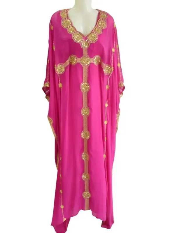 Picture of Radhe Designer Purple Chiffon Kaftan Dress for Women - F3616