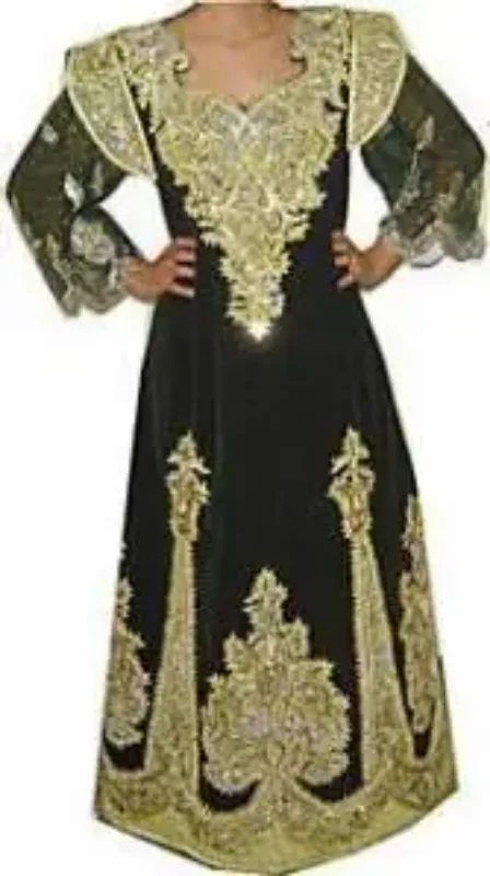 Picture of Radhe Designer Multicolor Georgette Kaftan Dress for Women - F9016