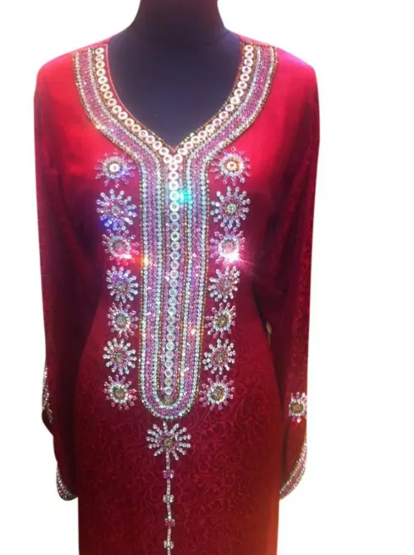 Picture of Radhe Designer Multicolor Georgette Kaftan Dress for Women - F3618
