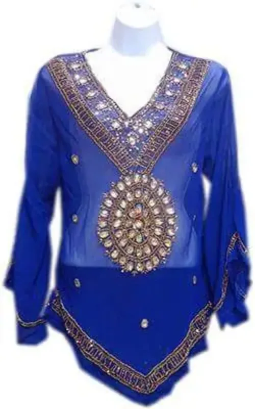 Picture of Occasion Multicolor Georgette Farasha Dress for Women
