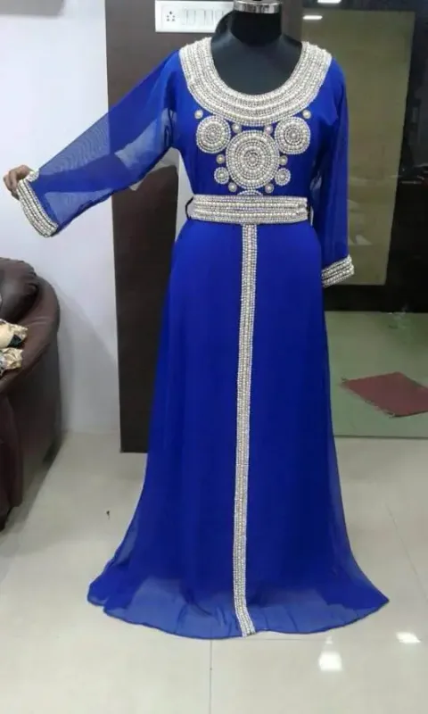 Picture of Pink Cotton Farasha Dress for Women