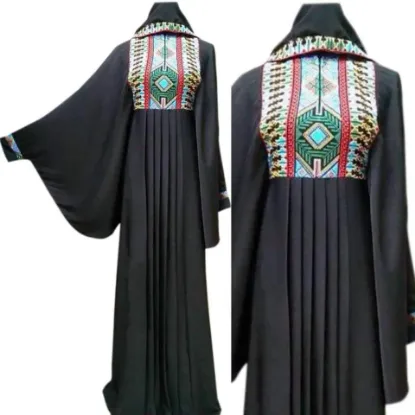 Picture of Multicolor Georgette Arabian Style Gown for Women - Style F2795