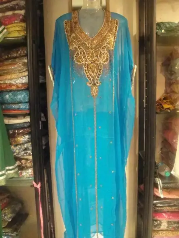 Picture of Radhe Designer Multicolor Georgette Kaftan Dress for Women - F9029