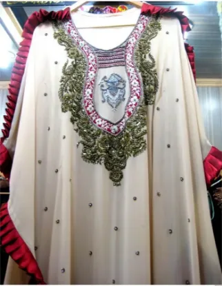 Picture of Black Georgette Moroccan Kaftan Dress for Women - Style F9031