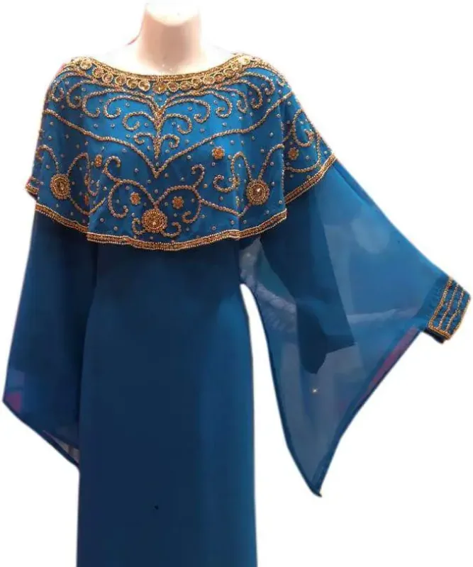 Picture of Radhe Designer Multicolor Georgette Kaftan Dress for Women - F2810