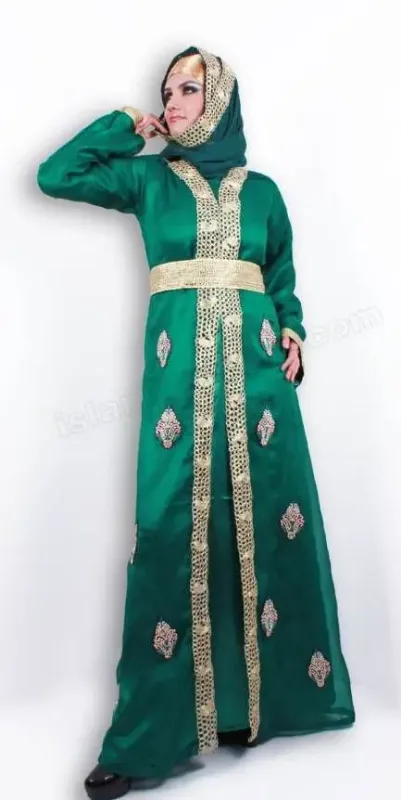 Picture of Radhe Designer Multicolor Georgette Kaftan Dress for Women - F8462