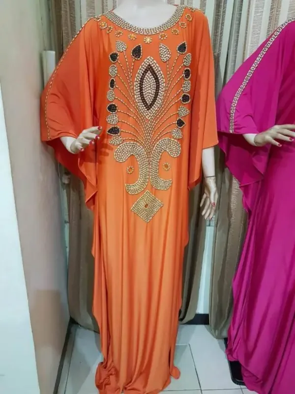 Picture of Radhe Designer Black Georgette Kaftan Dress for Women - F3519