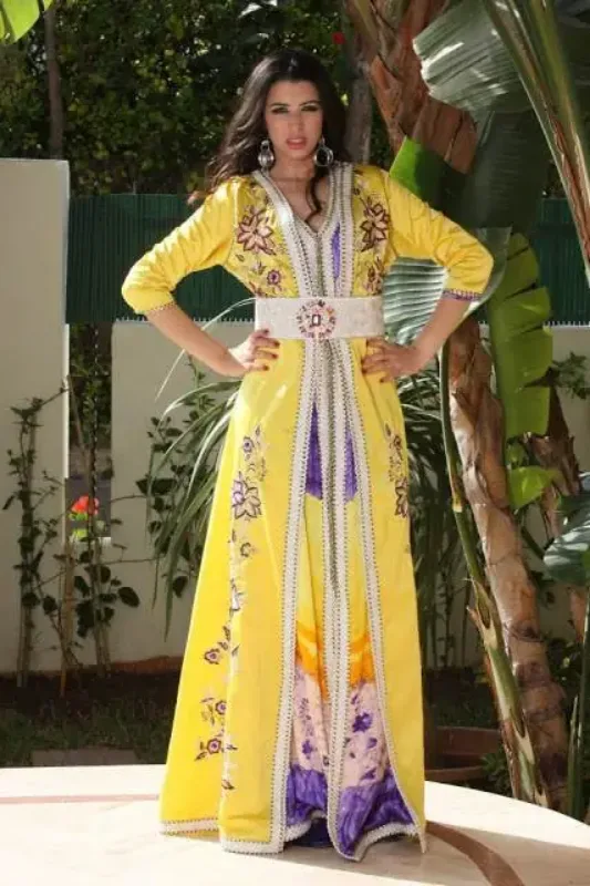 Picture of Ethnic Style Multicolor Georgette Jilbab Dress for Women