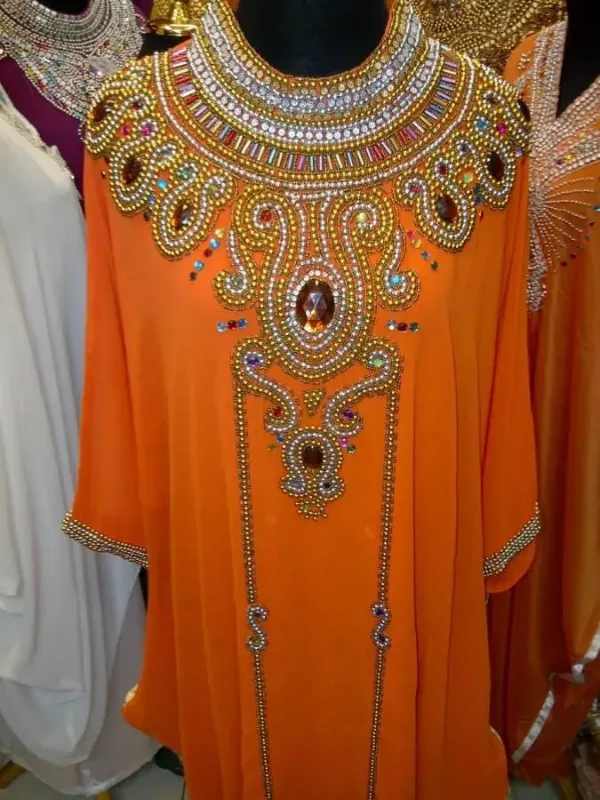 Picture of Radhe Designer Multicolor Georgette Kaftan Dress for Women - F9067