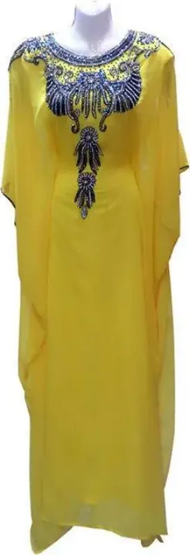 Picture of Radhe Designer Multicolor Georgette Kaftan Dress for Women - F8475