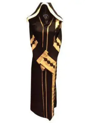 Picture of White Georgette Dubai Style Kaftan for Women - Style F5116