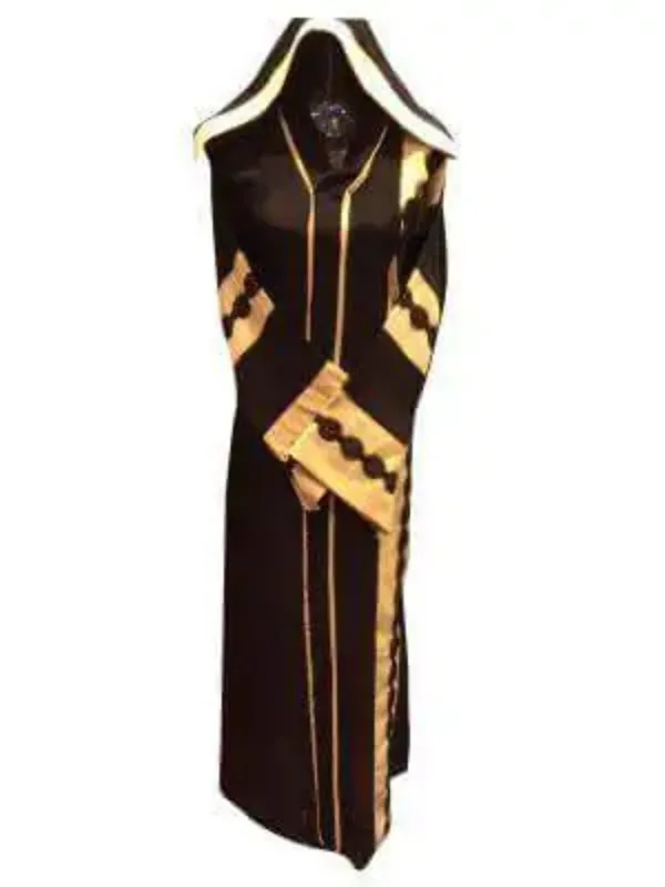 Picture of White Georgette Dubai Style Kaftan for Women - Style F5116