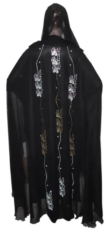 Picture of Radhe Designer Black Georgette Kaftan Dress for Women - F3692