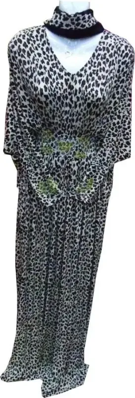 Picture of Casual Multicolor Georgette Dubai Style Kaftan for Women