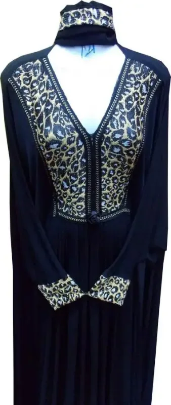 Picture of Graceful White Georgette Dubai Style Kaftan for Women
