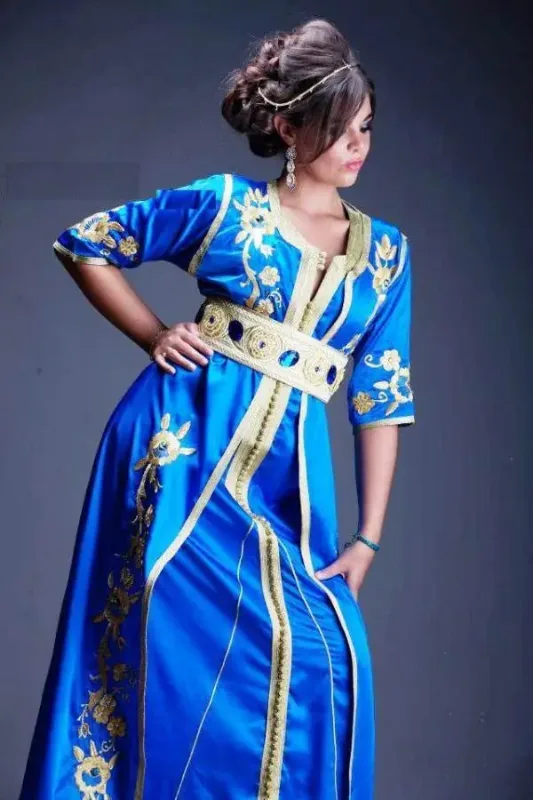 Picture of Radhe Designer White Georgette Kaftan Dress for Women - F8488