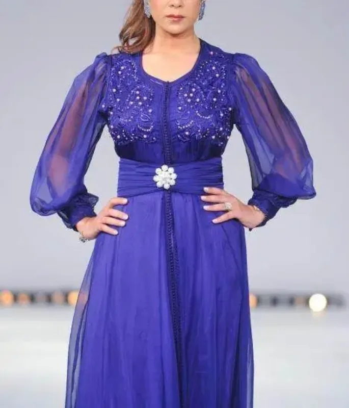Picture of Bold Look Multicolor Georgette Jilbab Dress for Women