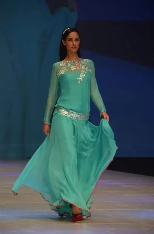 Picture of Multicolor Georgette Jilbab Dress for Women - Design I