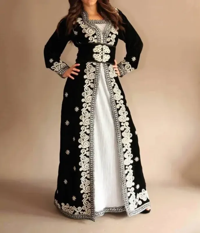 Picture of Luxury Look Black Georgette Jilbab Dress for Women