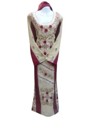Picture of Purple Georgette Dubai Style Kaftan for Women