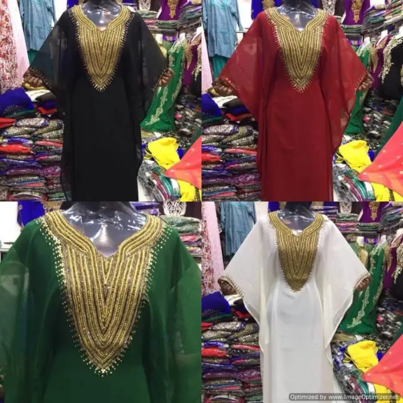 Picture of Radhe Designer Multicolor Georgette Kaftan Dress for Women - F2851