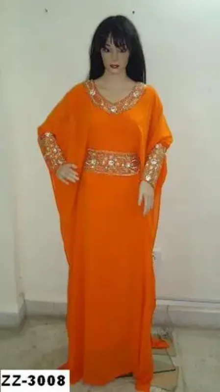 Picture of Radhe Designer Multicolor Georgette Kaftan Dress for Women - F6558